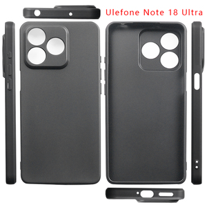 Fundas de Teléfono Móvil de TPU con Acabado Negro Mate para <span class=keywords><strong>Ulefone</strong></span> Note 20 <span class=keywords><strong>Pro</strong></span>, Note <span class=keywords><strong>18</strong></span> Ultra, 17, 16 <span class=keywords><strong>Pro</strong></span>, Fundas de Silicona Suave - Product Image 2