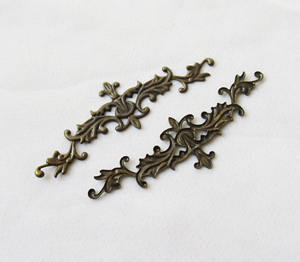 Lianas Laiton Plante Filigrane Trouver 52x16mm Laiton Estampage - Product Image 3