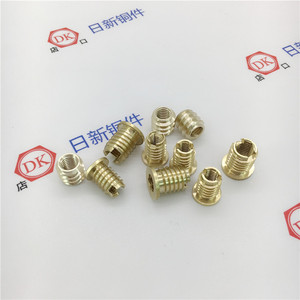 Nissin Brass Internal Hex Self-Tapping <b>Screw</b> Inserts <b>M3</b> M4 M5 M6 M8 For Metal Fixing - Product Image 2