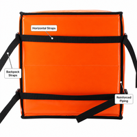 Sac isotherme imperméable extra large avec doublure en aluminium, panneau rigide en coton perlé, vente en gros, boîte de livraison alimentaire d'usine