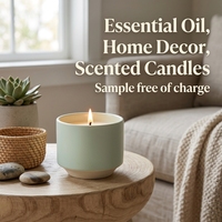 Bougies parfumées en céramique OEM&ODM économiques et colorées pour la décoration intérieure, idéales pour les hôtels, les salles de bain et les bureaux