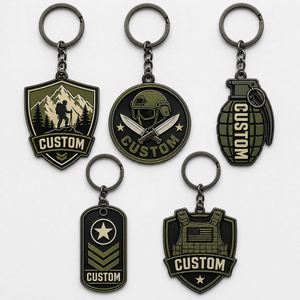 Porte-clés personnalisés en gros de haute qualité, chaînes tactiques, design souvenir, pour fans de plein air - Product Image 1