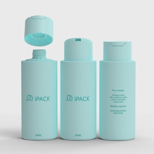 Bouteilles de shampooing de luxe personnalisées <span class=keywords><strong>Ipack</strong></span> de 300 ml, bouteilles en plastique HDPE pour shampooing, gel douche, lotion avec bouchon à disque - Product Image 1