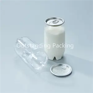 飲料容器EOE202透明PETプラスチックソーダ缶