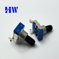 Potentiomètre vertical OEM d'usine 11 mm, axe isolé, 4 broches, linéaire rotatif A103k B103k, potentiomètre à vis