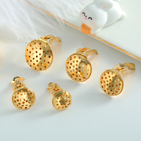 Nouveau design plaqué or, clips d'oreille grenouille pour boucles d'oreilles non percées, apprêts de bijoux