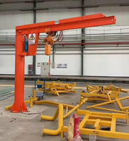 Grue à flèche articulée OLG avec palan électrique, capacité de levage de 2 tonnes en acier pour atelier