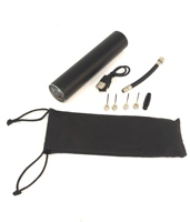 Tragbare Mini Smart Ball Luftpumpe Schwarz 15psi Reifen druckpumpe LED Licht Aufblas kugel mit Lithium batterie