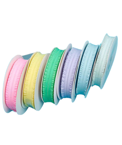 Polyester căng đàn hồi Ribbon DIY Thủ công mỹ nghệ Webbing với <span class=keywords><strong>TRIM</strong></span> Ren Vải cho các dự án sáng tạo hai mặt căng ban nhạc - Product Image 4