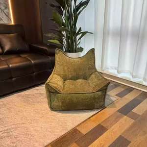 Sofá Infantil de Chenilla, Tipo Puff, Lindo Rincón de Lectura, Sofá Ligero para Bebés de 1 Plaza, Cómodo y Contemporáneo - Product Image 2