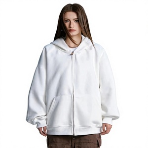 Men's Black Oversized Zip-Up Sweatshirt Stand Collar Knitted Casual Solid <b>Colour</b> Autumn Wear 2027 - Product Image 5