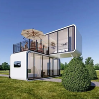 Offre Spéciale Luxe 20 pieds 40 pieds Bureau à domicile Chambre d'hôtel Villa modulaire préfabriquée cabine Apple Maison en conteneur