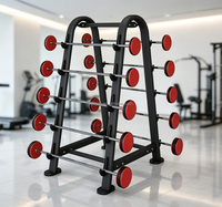 Disques de musculation en caoutchouc colorés à trous pour salle de sport commerciale