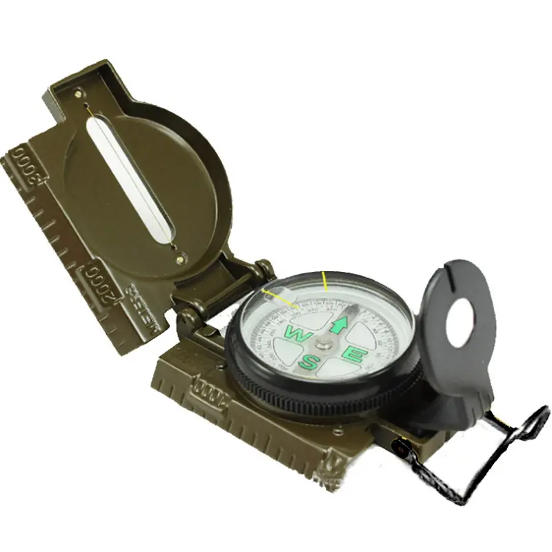 Lensatic, карманный компас из цинкового сплава, Компас для походов на открытом воздухе