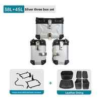 Porte-bagages arrière en alliage d'aluminium pour moto Haojue Suzuki DL250 avec deux coffres latéraux 38L/45L, fixe et amovible