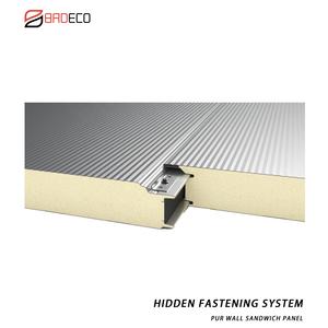 Source Factory Wholesale B1 Panel de pared con aislamiento de espuma Pu Paneles aislantes prefabricados Panel sándwich de precio de China - Product Image 4