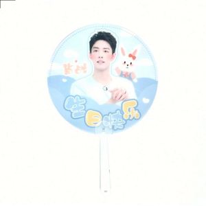 Abanico Plegable Transparente de PVC con Forma Irregular Personalizada, Abanicos de Plástico con Diseño de Ídolos Kpop y Anime para Regalo Promocional - Product Image 3