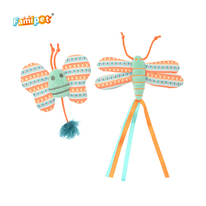 Jouet pour chaton en peluche douce Famipet, nouveau design libellule, avec herbe à chat, ensemble de jouets pour chat - Product Image 6