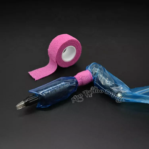<b>White</b> Cohesive Elastic Tattoo Bandage <b>Tape</b> Grip Wrap for Tattoo Machine Handle Protection Supplies - Product Image 5