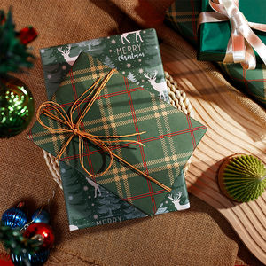 Wholesale 80g <b>Christmas</b> Kraft <b>Paper</b> Tissue 43*300cm Gift <b>Luxury</b> Custom Packaging <b>Wrapping</b> <b>Paper</b> Roll - Product Image 6