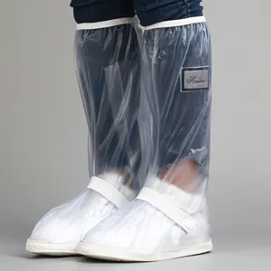 รองเท้า PVC กันน้ำครอบคลุมรองเท้า,รองเท้าแห้งปกป้องฝนแบบพกพามีสไตล์ครอบคลุมอุปกรณ์รองเท้า