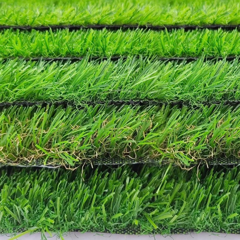 Rumput sintetis pemandangan 10mm 15mm, rumput sintetis buatan untuk taman dinding rumput