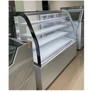 Bốn lớp cửa kính bánh tủ lạnh hiển thị <span class=keywords><strong>Showcase</strong></span> Cooler Máy làm lạnh sa mạc bánh <span class=keywords><strong>Showcase</strong></span> cho bánh - Product Image 5