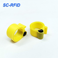 Étiquette d'oreille RFID UHF pour bétail et animaux, puce H3 pour la surveillance de l'élevage