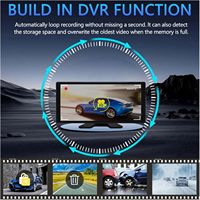 Moniteur DVR 5 canaux avec écran tactile IPS de 10,36 pouces et caméra AHD 1080P, système de détection d'angle mort BSD pour camions, bus et camping-cars