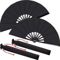 Ventilateur à main en plastique imprimé avec logo de 13 pouces Ventilateurs pliants Kung Fu & Gay Pride Style Feng Shui pour les festivals et les fêtes avec sacs