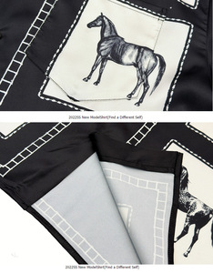 <span class=keywords><strong>เสื้อ</strong></span>เชิ้ตคิวบาคอปกสไตล์ยุโรปเรียบหรู แขนสั้นสำหรับผู้ชาย แฟชั่นฤดูใบไม้ผลิและฤดูร้อน <span class=keywords><strong>แบรนด์</strong></span>ดัง ปีม้า ผ้าซาติน - Product Image 6