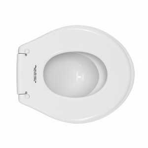 Asiento de Inodoro de Cerámica Paolina Shape 2 Blanco con Bisagras de Bucle - Product Image 3