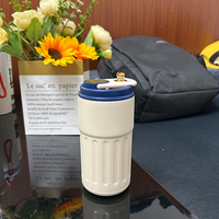 Mug intelligent 15oz 450ml avec affichage LED de la température, couvercle, contrôle intelligent de la température, cordon et isolation sous vide pour les voyages