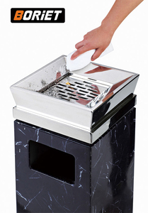 ถังขยะสแตนเลสแบบตั้งพื้นพร้อมแป้นเหยียบ เป็นมิตรกับสิ่งแวดล้อม เหมาะสำหรับล็อบบี้โรงแรม อาคารสำนักงาน ทางเข้าลิฟต์ - Product Image 5