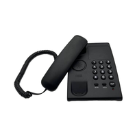 Téléphone de bureau filaire multifonctionnel PEAKSOUND P-511B pour hôtel, noir, ABS, recomposition, garantie 1 an