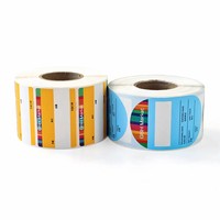 Étiquettes autocollantes rondes personnalisées avec logo brillant, imperméables, écologiques et réutilisables pour l'impression sur papier en rouleau