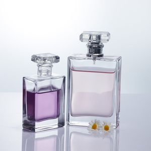 Flacon de parfum carré et plat de 30ml 50ml 100ml Flacon de parfum vide à pression simple - Product Image 3