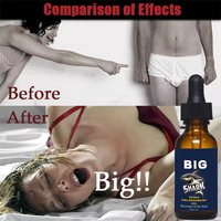 Aceite Esencial para el Cuidado Íntimo Masculino, Ingredientes Herbales para Mejorar la Capacidad, Aceite Engrosador, Aceite para Agrandamiento Masculino XXL