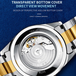 นาฬิกาข้อมือผู้ชาย tevise นาฬิกากลไกอัตโนมัติ Tourbillon relogio masculino เรืองแสง - Product Image 3