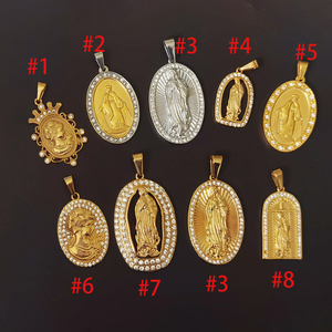 Collar con colgante de cadena de acero inoxidable chapado en oro de 18K, joyería resistente al agua, para mujeres - Product Image 6