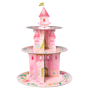 DAMAI Soporte <span class=keywords><strong>de</strong></span> 3 Niveles para Cupcakes con Diseño <span class=keywords><strong>de</strong></span> <span class=keywords><strong>Castillo</strong></span> <span class=keywords><strong>de</strong></span> Princesa, Torre <span class=keywords><strong>de</strong></span> Postres Floral en Acuarela para Cumpleaños <span class=keywords><strong>de</strong></span> Niñas, Decoración para Fiestas <span class=keywords><strong>de</strong></span> Té con Temática Rosa - Product Image 1