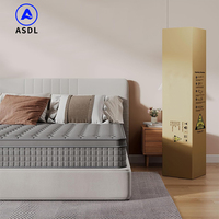 Hybrid Hotel Kingsize Federkernmatratze Vakuumkomprimiert Aufgerollt Naturlatex Taschenfederkern Memory-Schaum-Matratze in Box