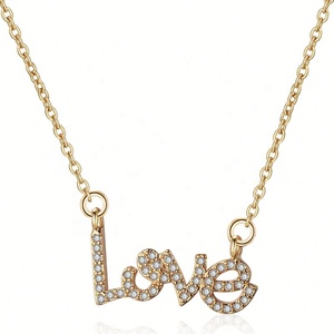 Cadeaux écologiques pour la fête des mères, bijoux de mariage et de fiançailles, chaîne plaquée or 18 carats avec pendentif en forme de cercle - Product Image 1