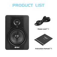 Meilleures Ventes DX5A Enceintes de Monitoring Professionnelles Stéréo DJ 5 Pouces HiFi Actives pour Studio Informatique