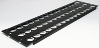 Connecteur Speakon Pièces métalliques Noir Sound Fitting Hardware avec FlightCase Accessoires Adam Hall 19 "Medium Steel Flat RackPanels