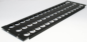 Conector Speakon Piezas de metal Hardware de ajuste de sonido negro con accesorios FlightCase Adam Hall 19 "Paneles planos de acero medio - Product Image 6
