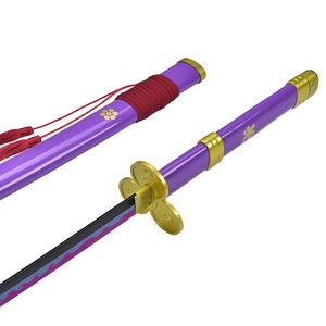 Réplique <span class=keywords><strong>de</strong></span> l'épée <span class=keywords><strong>Katana</strong></span> d'Enma en acier carbone violet <span class=keywords><strong>de</strong></span> 103 cm, inspirée du manga japonais One Piece, réplique originale <span class=keywords><strong>de</strong></span> l'épée <span class=keywords><strong>de</strong></span> <span class=keywords><strong>Zoro</strong></span> - Product Image 3