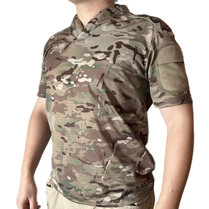 เสื้อยุทธวิธีแขนสั้นลายพราง DF Multicam ระบายอากาศได้ดี เหมาะสำหรับกิจกรรมกลางแจ้งทุกฤดู ผลิตจากโพลีเอสเตอร์ - Product Image 2