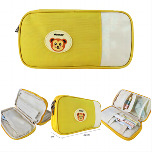 Sacs à crayons pour filles 2023 en tissu Oxford avec fermeture éclair, trousse à crayons en gros, fournitures scolaires - Product Image 1