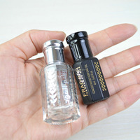 Offre Spéciale Rasasi Parfum À Dubaï 12ml 3ml 6ml Bouteille d'huile Bouteille de Parfum En Métal Avec Le Bâton En Verre/Boule de rouleau